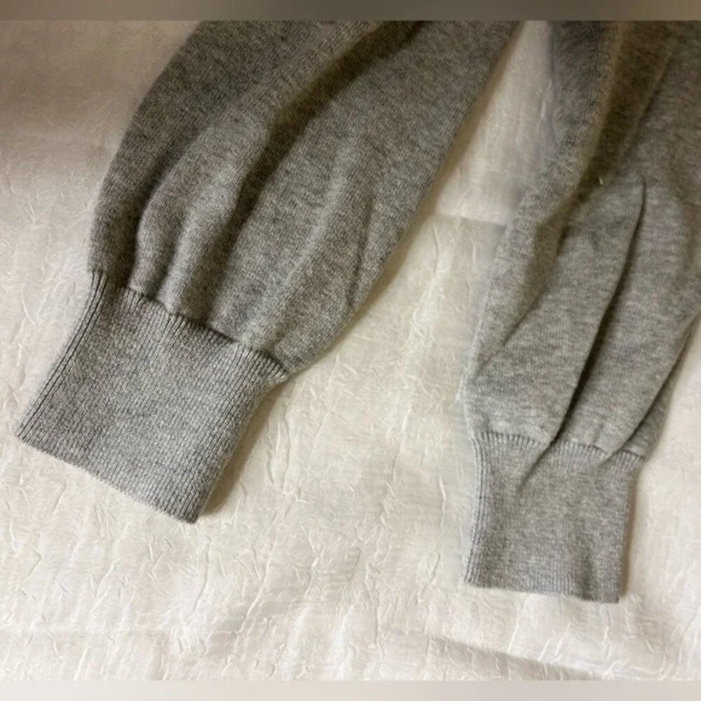 J Crew Mens 1/4 zip gray sweater size L